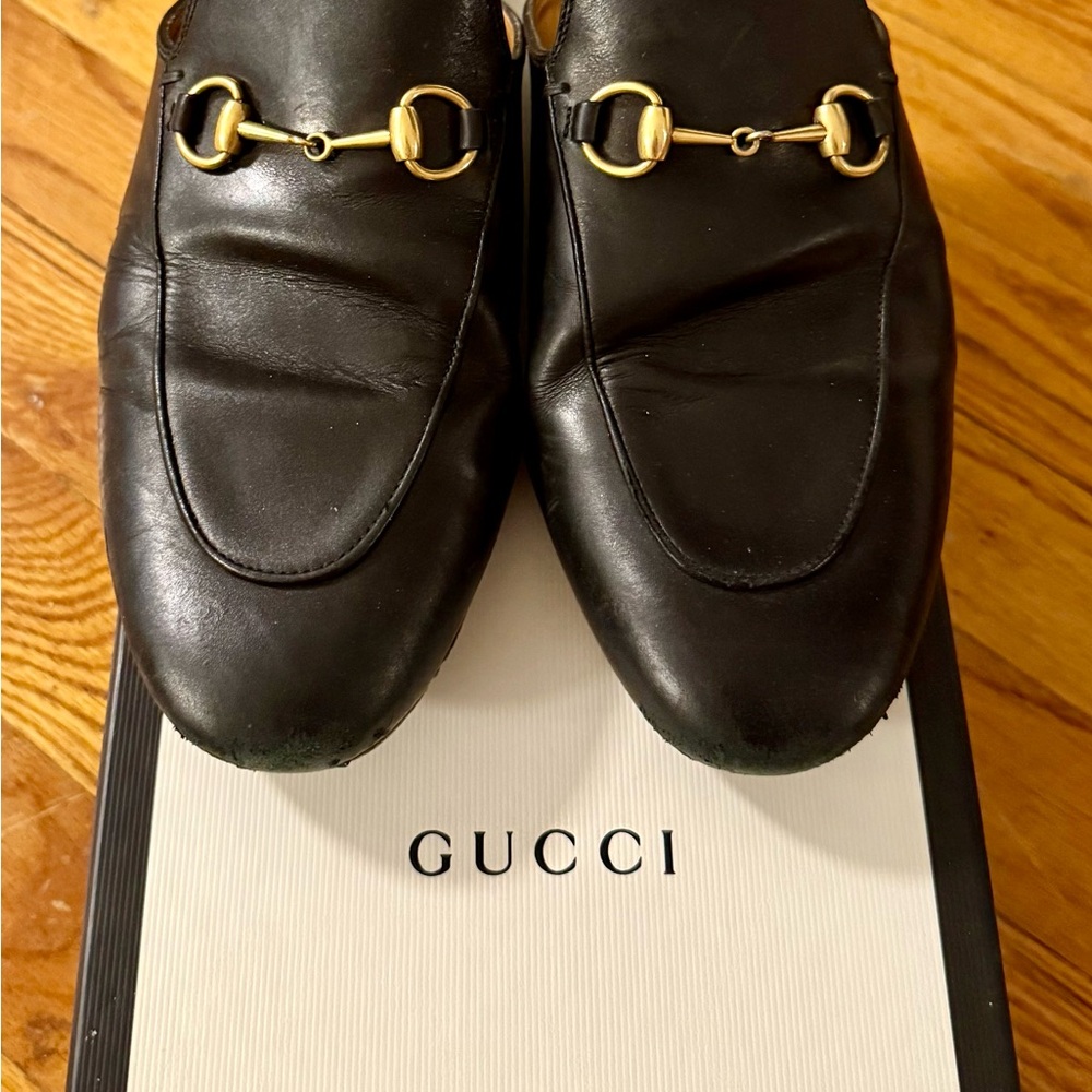 Gucci Princetown Leather Mules